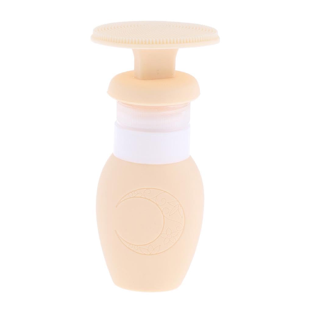 LOSA 70ml Refillable Empty Travel Bottles for Shampoo, Makeup & Liquids - Leak Proof Brown Containers for Toiletries, Cosmetics & Skincare - Perfect for Air Travel, Gym & Vacation Packing