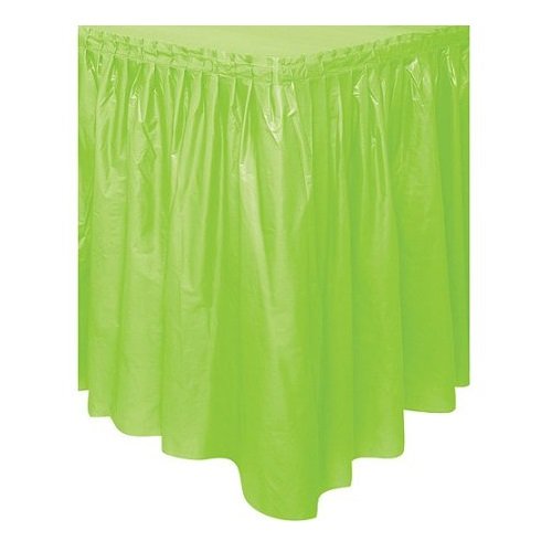 Self-Adhesive Pleated Plastic Table Skirt - 29