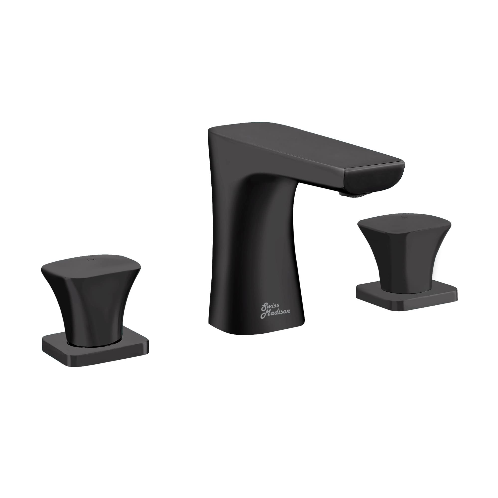 Monaco 8 Inch Widespread Bathroom Faucet - 2 Handle Oil Rubbed Bronze Finish - Perfect for Modern Bathroom Vanities and Powder Rooms