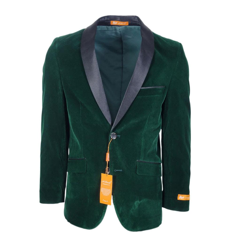 Hunter Green Velvet Slim Fit Shawl Lapel Dinner Jacket for Men | Formal Evening Wear | Wedding, Prom, Gala & Special Occasion Attire