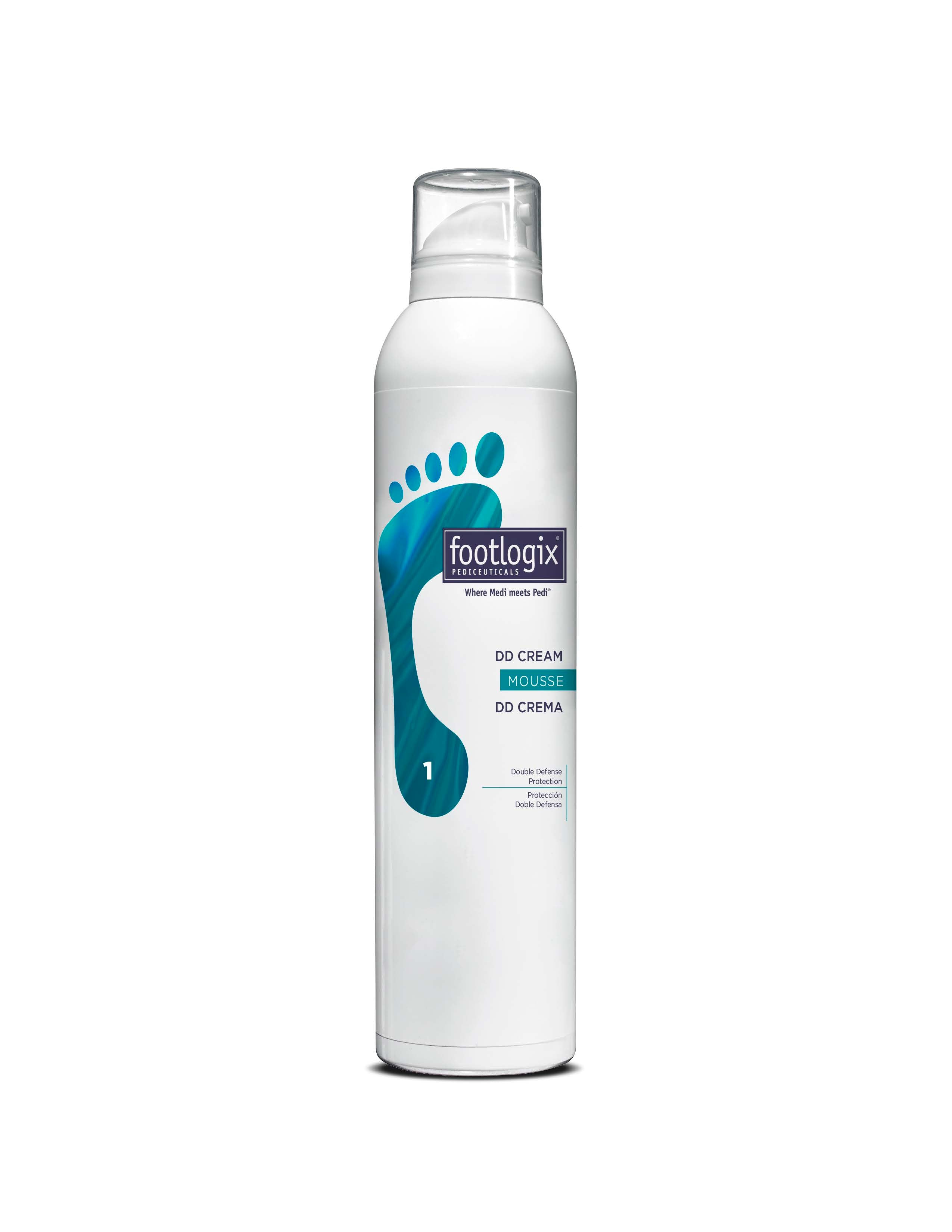 Footlogix DD Cream Mousse - Hydrating & Color-Correcting Foot Treatment for Dry Skin | Perfect for Pedicures, At-Home Foot Care & Diabetic Foot Maintenance