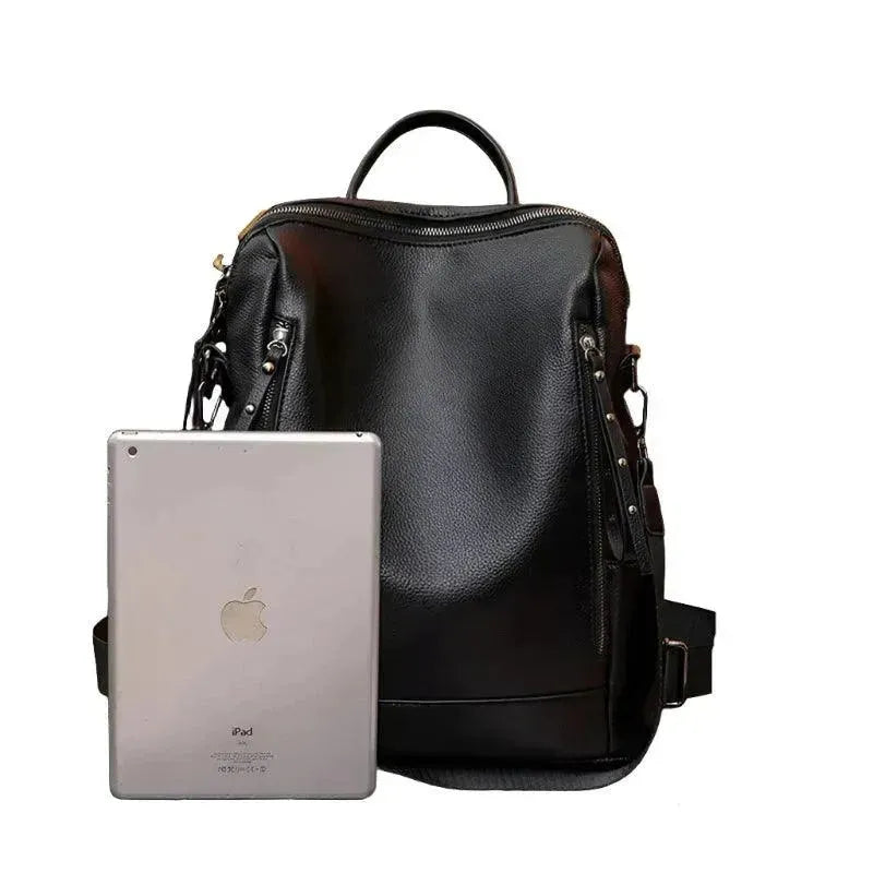 Genuine Leather Women's Backpack - Stylish & Durable Laptop Bag for Work, Travel & College | Perfect for Professionals & Students