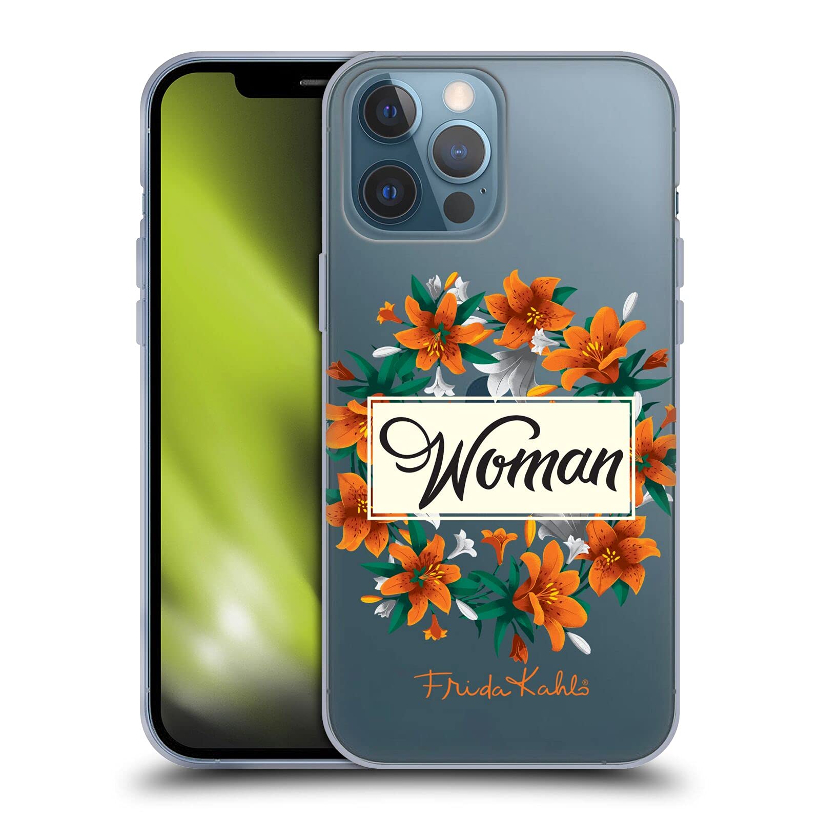 **Frida Kahlo Officially Licensed iPhone 13 Pro Max Case - Soft Gel Phone Cover with Artistic Typography Design - Perfect for Art Lovers & Unique Style Protection**