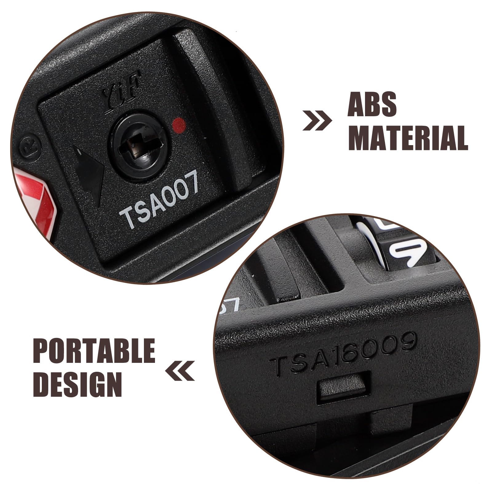 1Pcs Black TSA Approved Luggage Lock - Secure Suitcase & Travel Bag Lock with Custom Code - Portable Padlock for Backpacks, Suitcases & Carry-Ons | Ideal for Airports, Hotels & Business Trips