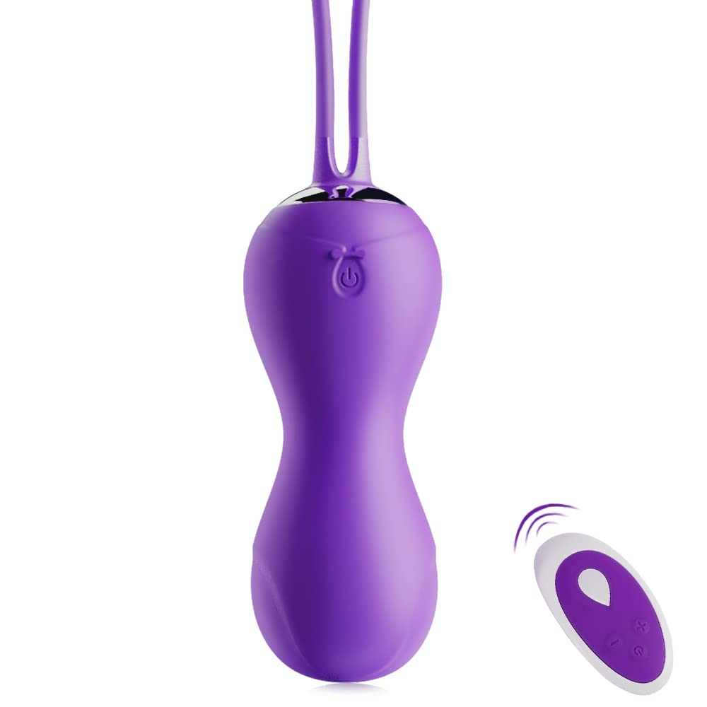 10-Speed Remote Control Vibrating Egg Ball - Rechargeable Mini Vibrator for Vaginal & Anal Stimulation - Discreet Adult Sex Toy for Couples Play, Public Fun & Solo Pleasure