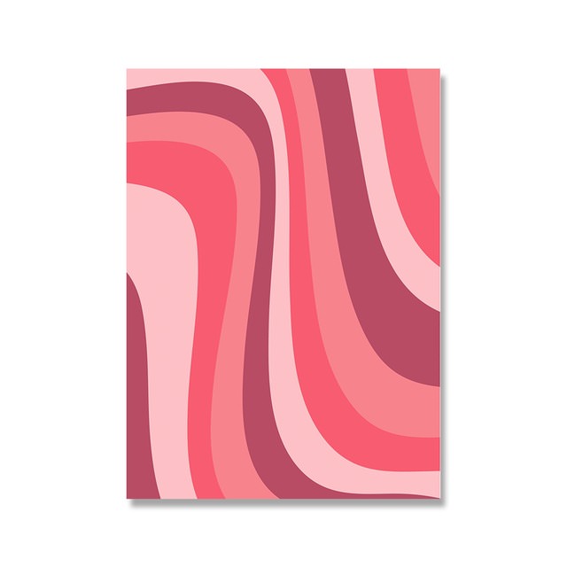 Think Pink Canvas Posters - Aesthetic Wall Art for Home & Office Decor - Perfect for Bedroom, Living Room & Gifts