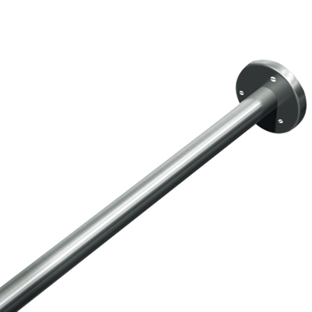 ASI 1214 2 Shower Curtain Rod - Satin Nickel Finish - Rust-Resistant Bathroom Hardware for Showers & Bathtubs - Perfect for Modern & Traditional Bathrooms