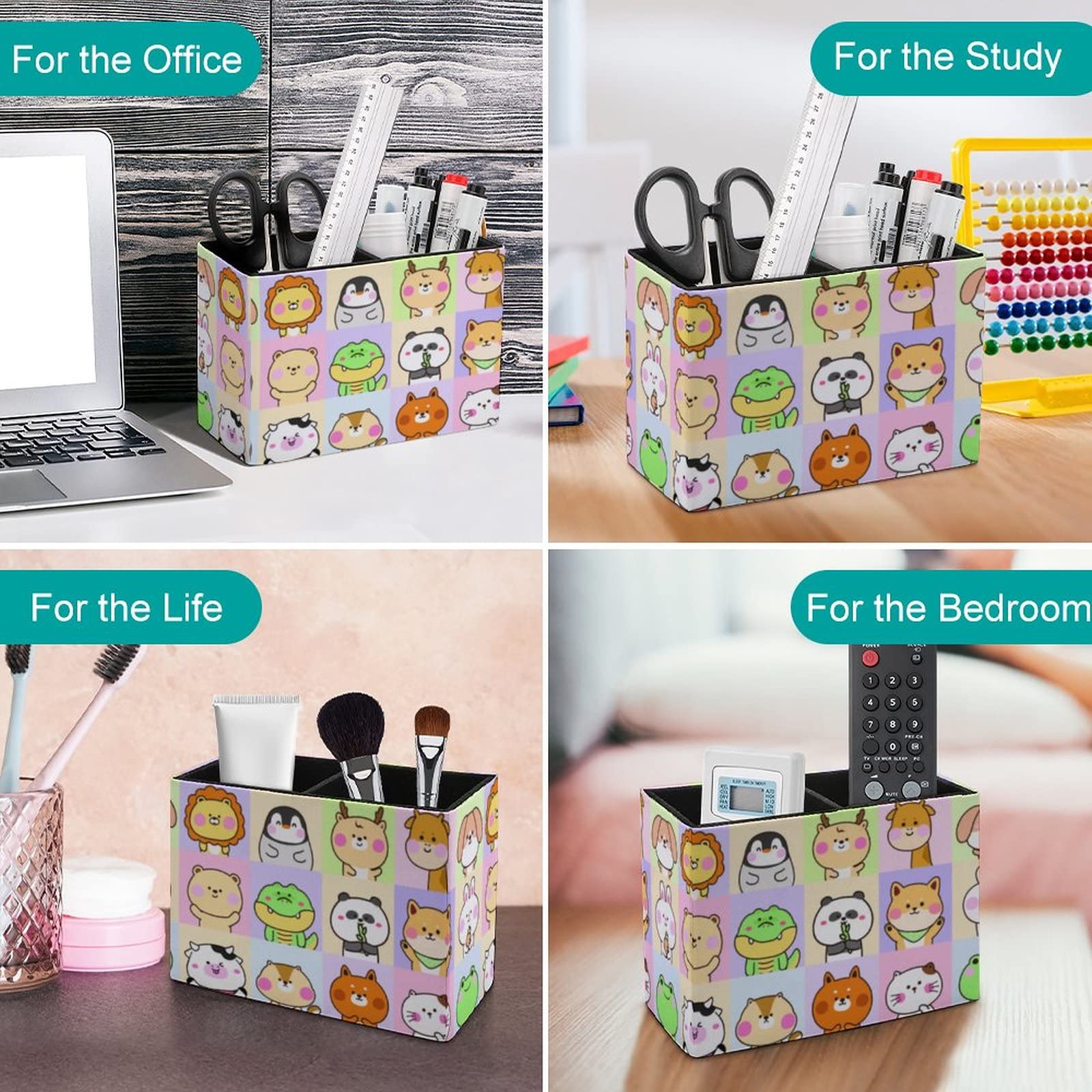 Cute Animal Pen Holder for Desk - Office & School Organizer