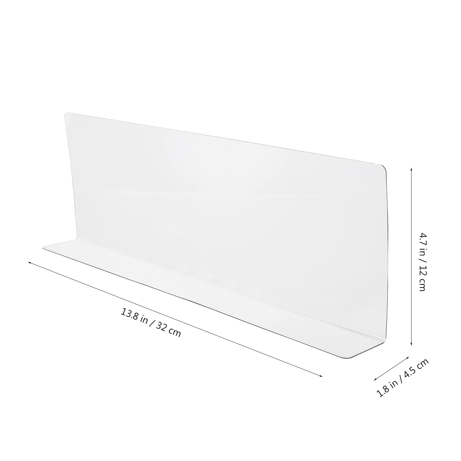 POPETPOP Clear Acrylic Shelf Dividers - Supermarket & Closet Organizer, Home Storage Separator for Kitchen, Store Shelves & Commodity Display - Perfect for Pantry Organization & Retail Product Arrangement