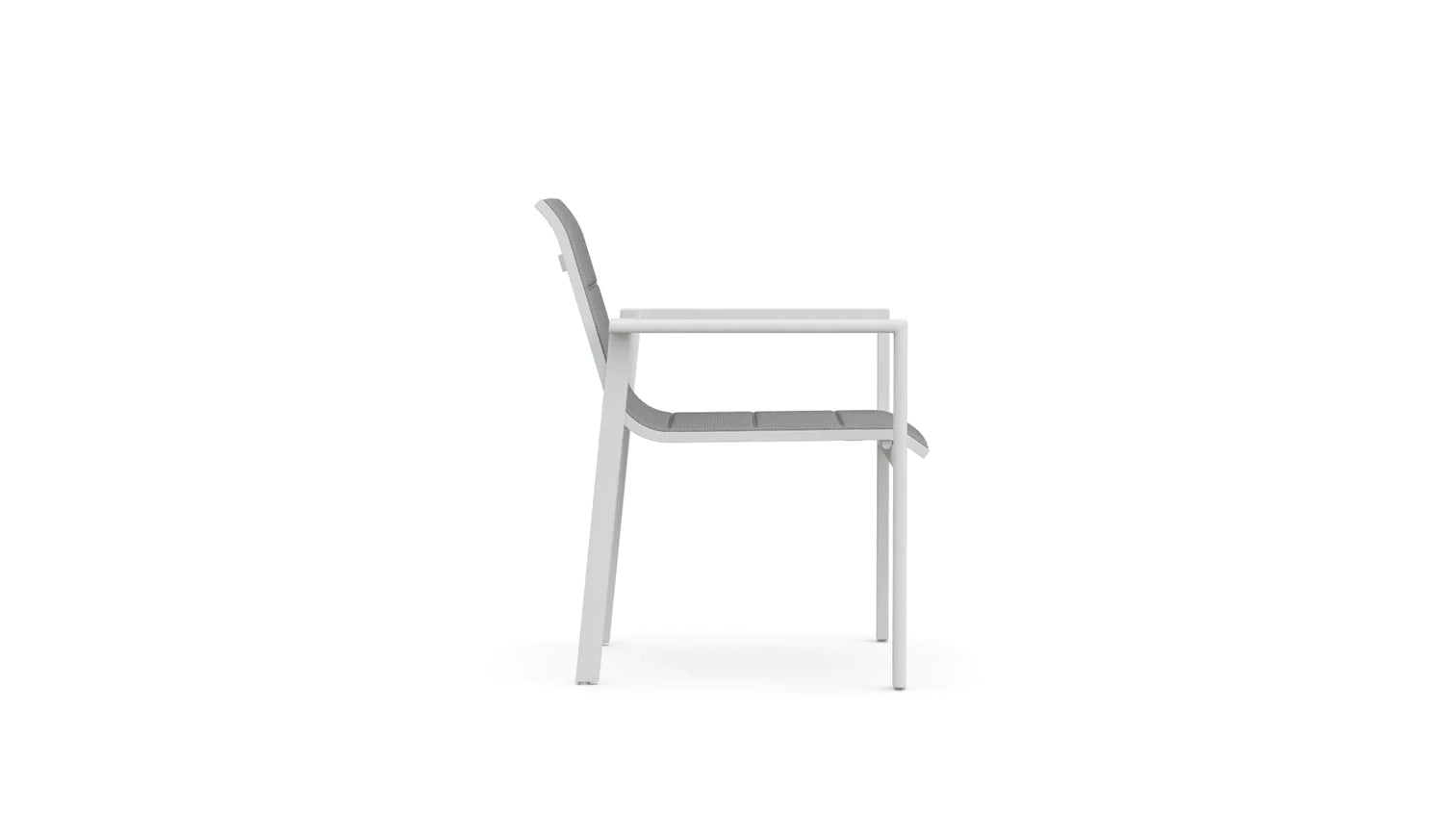 Amalfi Aluminum Outdoor Stackable Dining Chairs - Set of 4 Weather-Resistant Patio Furniture for Poolside, Garden, and Backyard Dining