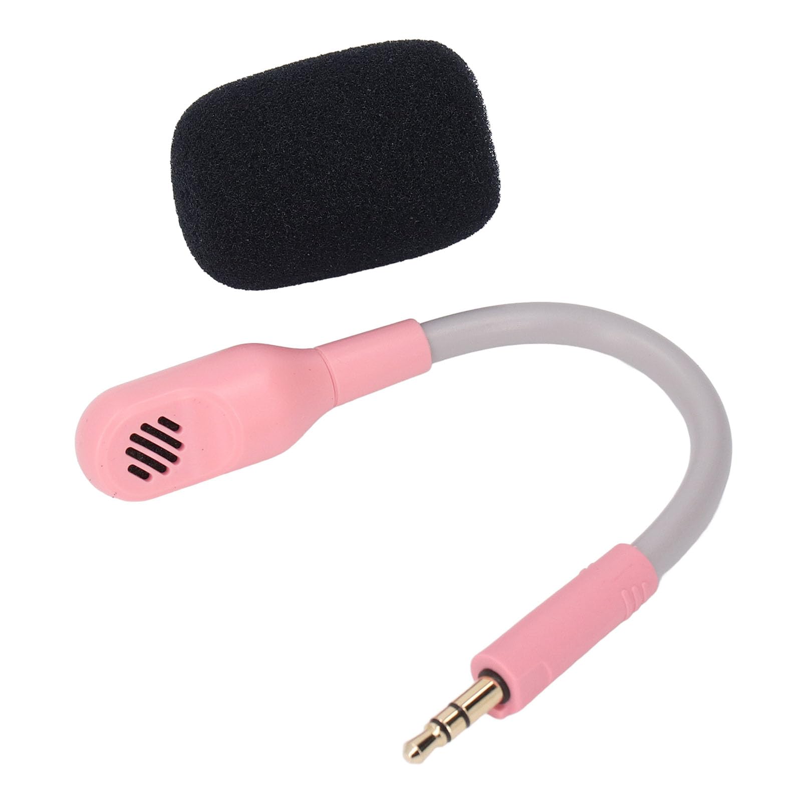 Professional Detachable 3.5mm Gaming Boom Mic for Barracuda X Wireless Headset - Noise Cancelling Microphone, Rose Gold - Perfect Backup Accessory for Streaming, Discord & Competitive Gaming