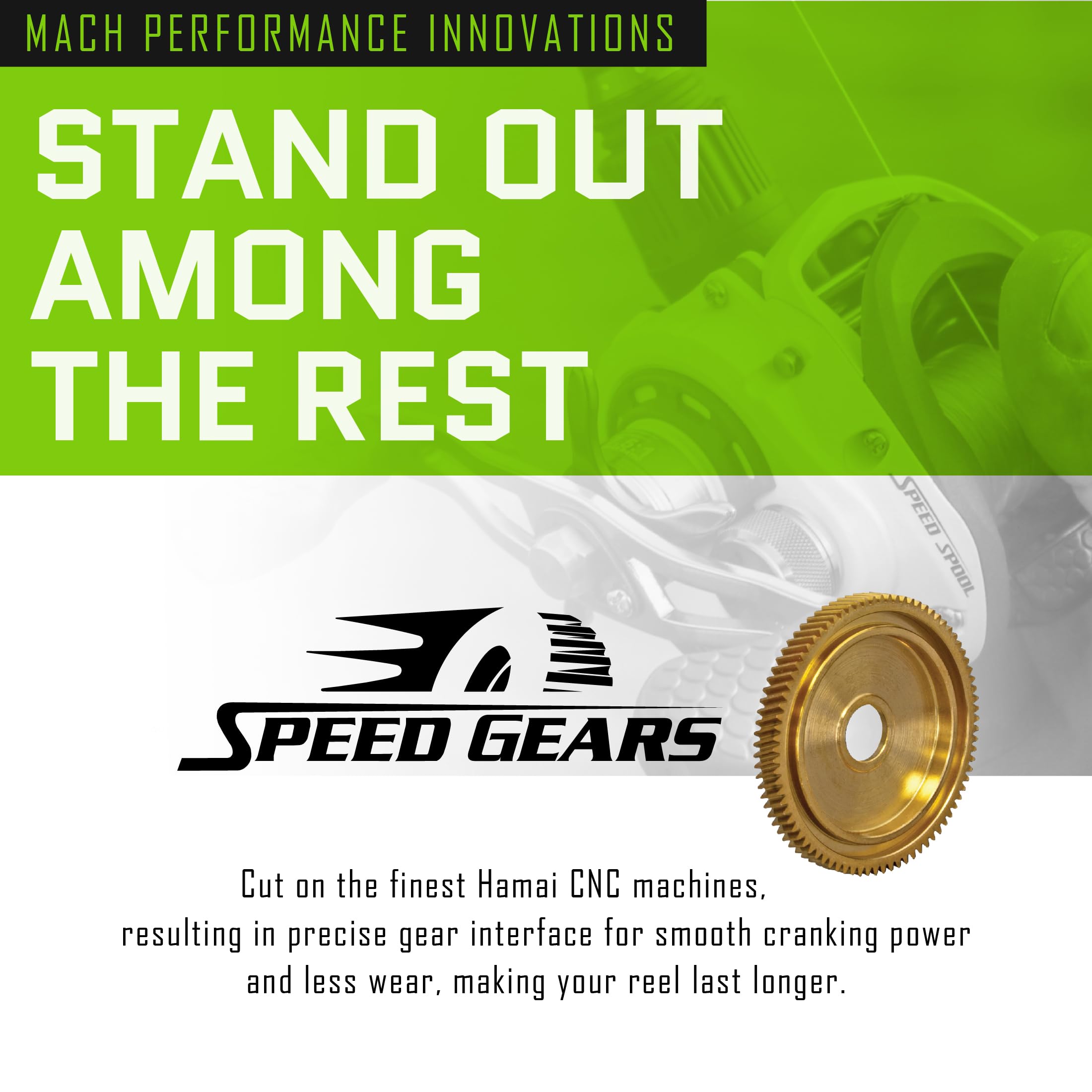 Lew's MACH Smash Speed Spin Spinning Fishing Reel - 6.2:1 High Speed Gear Ratio | Left/Right Hand Retrieve | Graphite Frame & 8 Bearing System | Fluorescent Red | Perfect for Freshwater & Saltwater Fishing, Bass, Trout, and Walleye Angling
