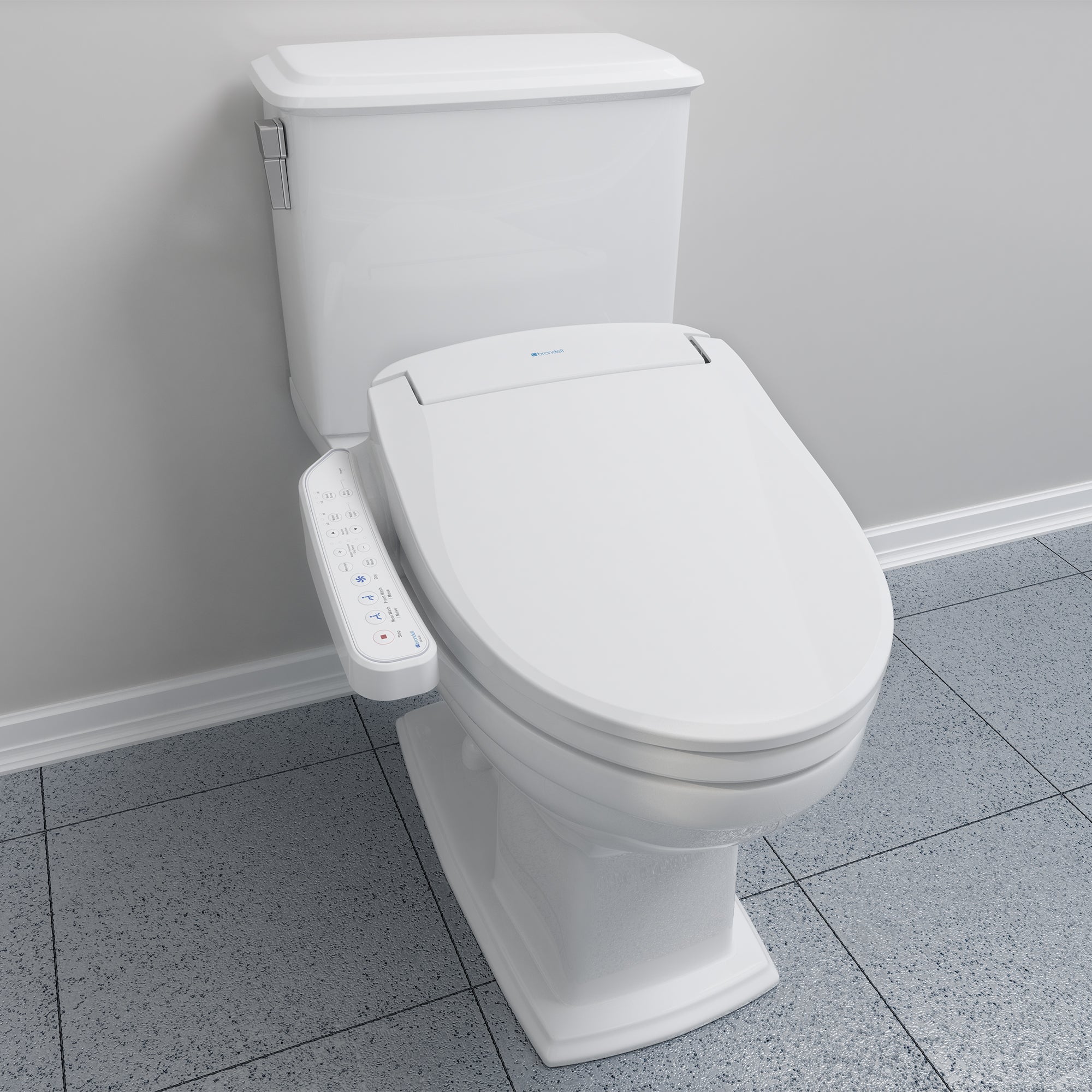 Brondell Swash SE400 Advanced Bidet Toilet Seat with Warm Water, Nozzle Wash & Air Dry - Perfect for Modern Bathrooms & Luxury Home Upgrades