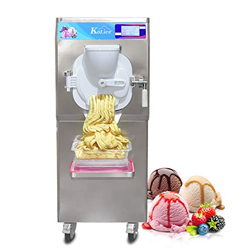 Kolice Commercial ETL Certified Gelato & Hard Serve Ice Cream Machine - 9-11 Gal/Hour Output, Italian Water Ice Maker with Stainless Steel Hinge (Perfect for Ice Cream Shops, Restaurants & Catering Events)