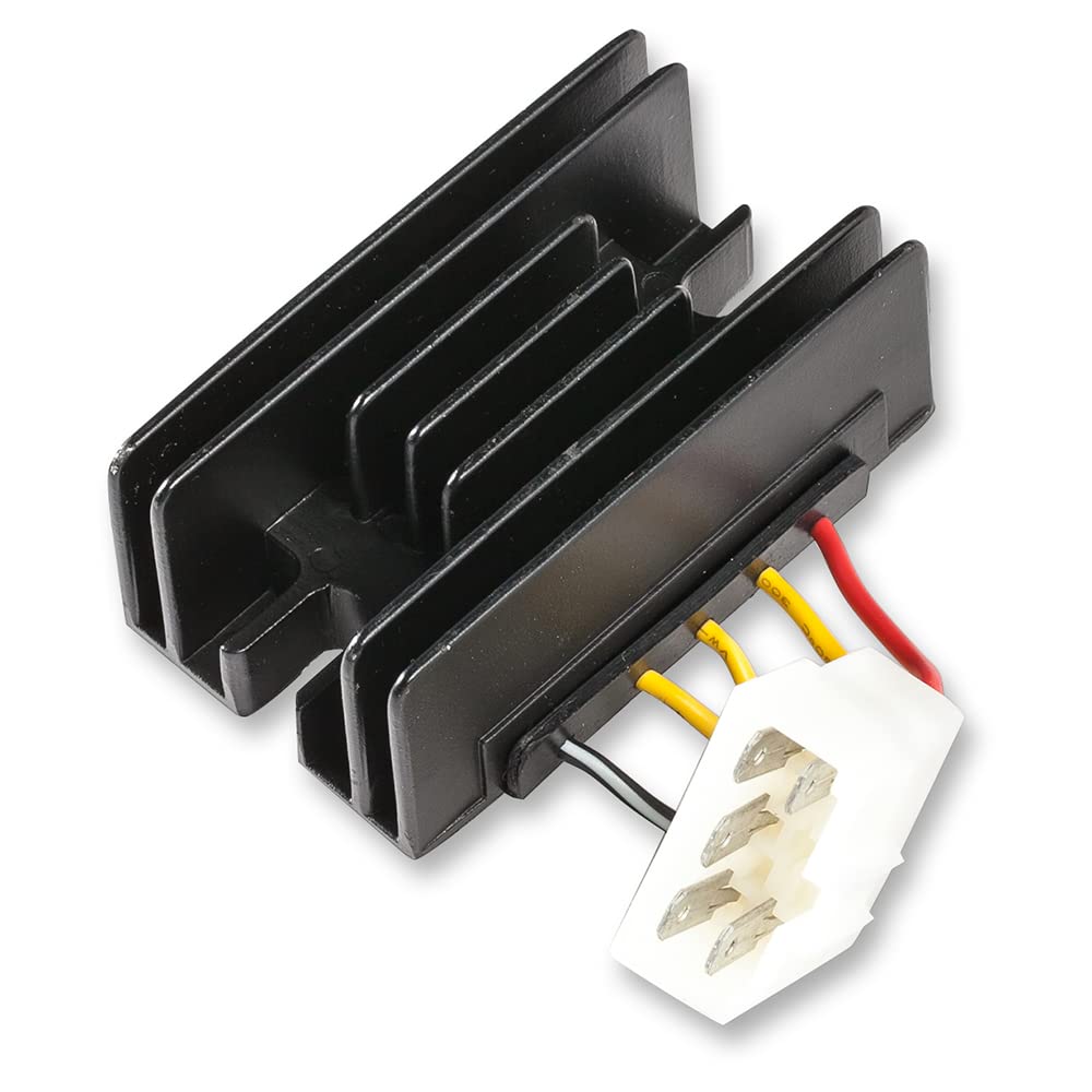 Ricks Motorsport Electric ATV Voltage Regulator Rectifier - Compatible with 1987-2010 Kawasaki KLR 650 Motorcycle - Replace OEM Part for Smooth Power Supply - Ideal for Off-Roading, Adventure Riding & Long-Distance Tours