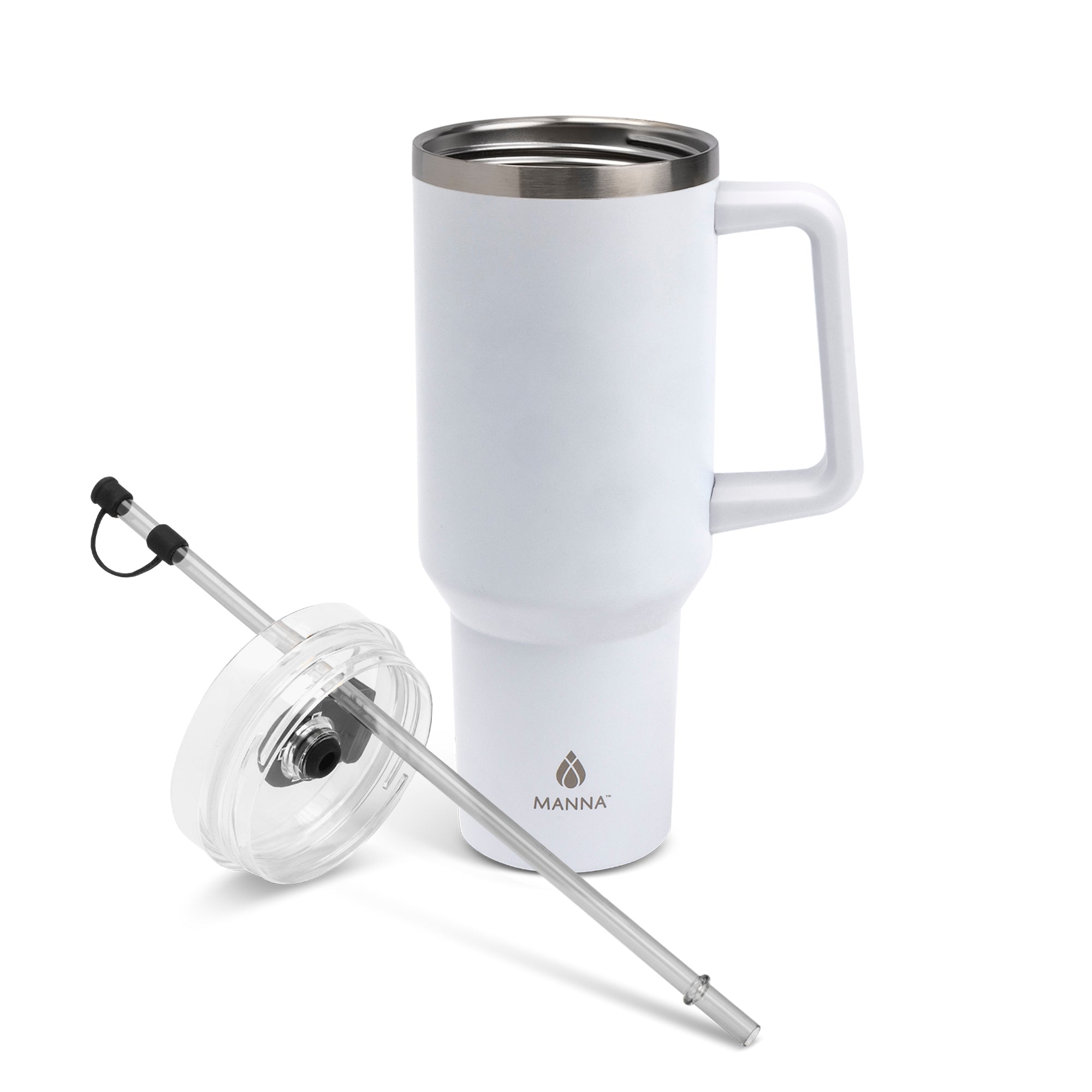 40 oz Atlas Tumbler with Lid - Insulated Stainless Steel Water Bottle for Hot & Cold Drinks - Perfect for Gym, Hiking, Office & Travel