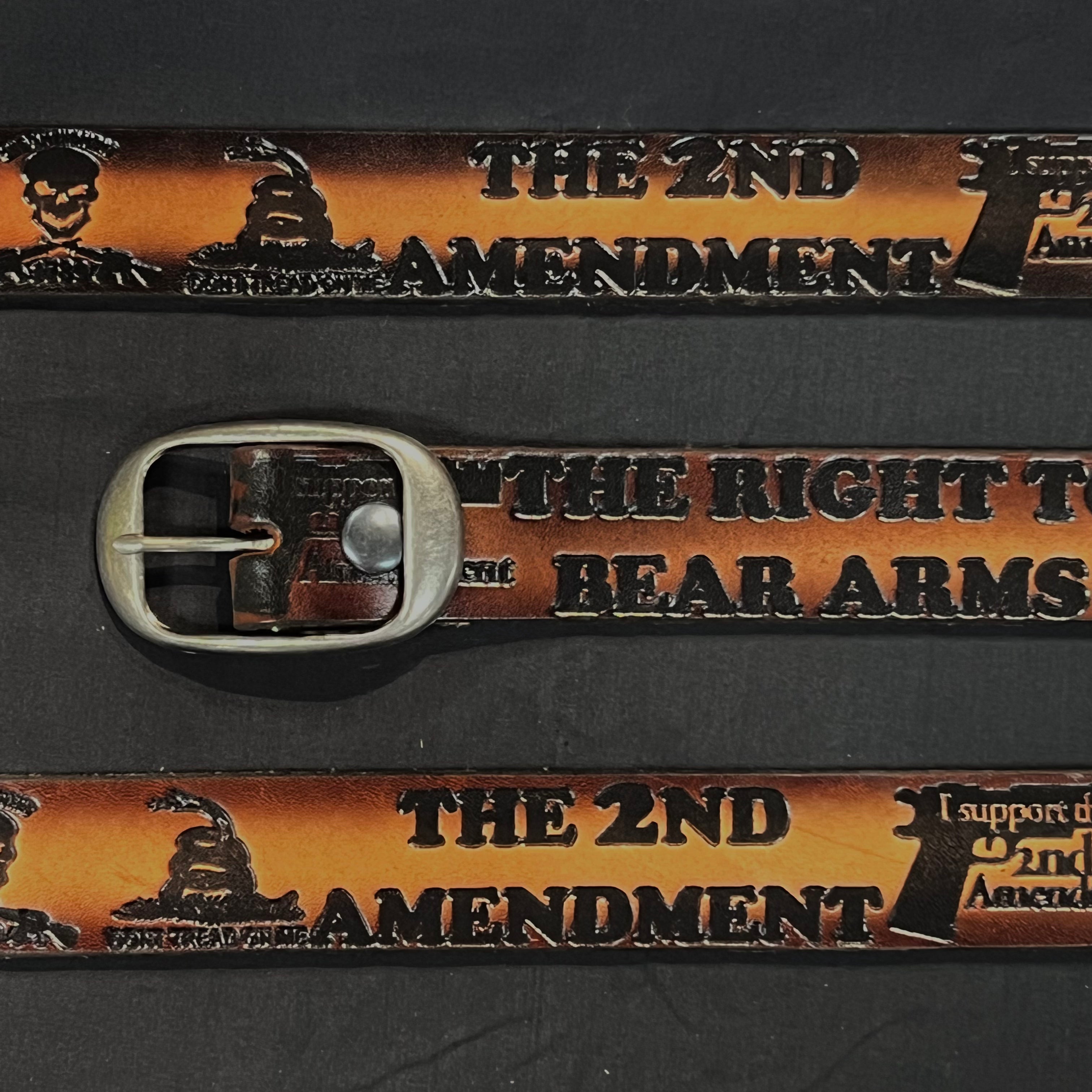 2nd Amendment Concealed Carry Belt - Durable Gun Belt for CCW & Everyday Use - Perfect for Shooting Range, Hunting & Outdoor Activities