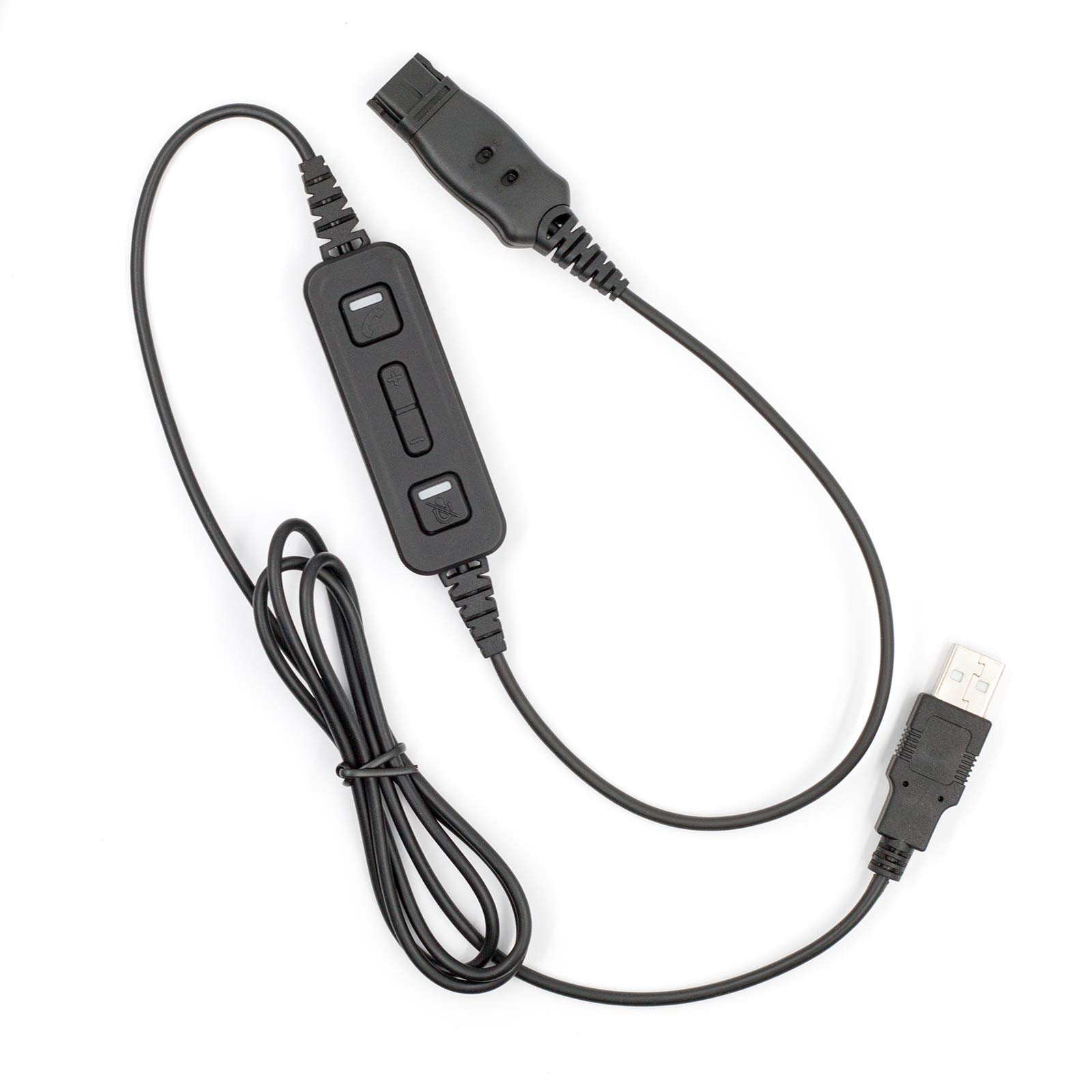 Leitner H950 Dual-Ear USB Computer Headset with Noise Cancelling Mic - Professional WFH Headphones for Zoom, Teams, Webex & Softphones - Perfect for Remote Work, Online Meetings & Call Centers