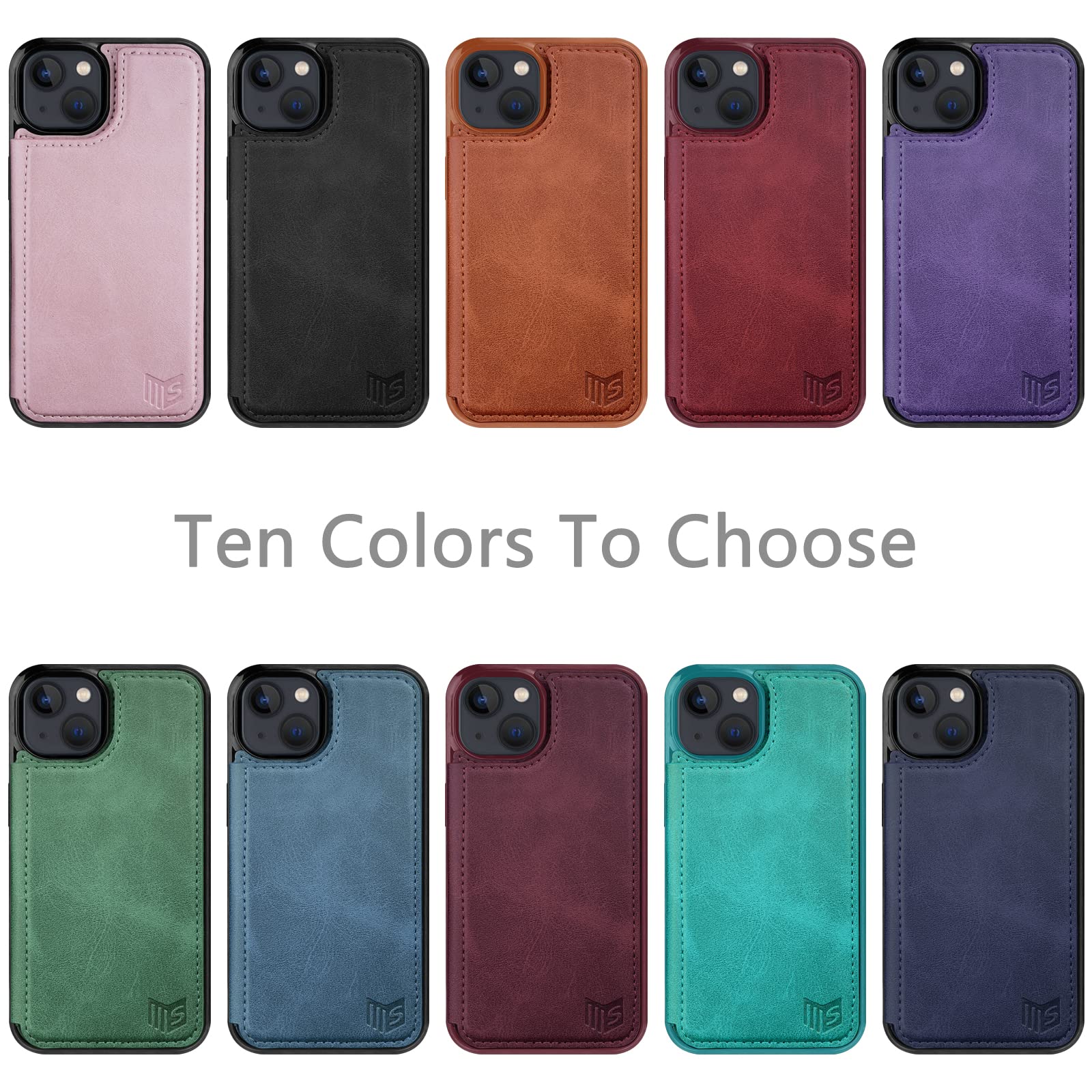 RFID Blocking iPhone 13 Wallet Case 6.1