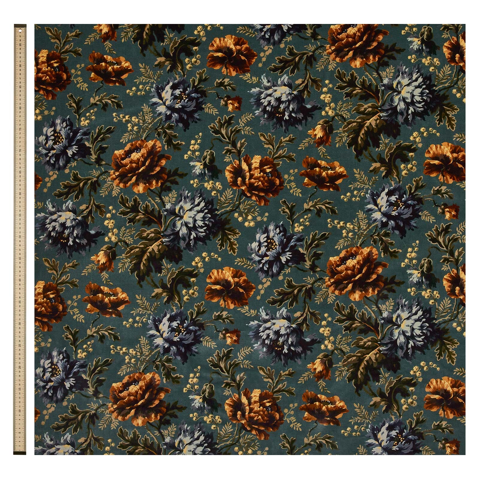 OPIA Velvet Curtains in Petrol Blue - Luxurious Blackout Drapes for Living Room & Bedroom - Soft Thermal Insulated Window Treatments for Home Decor