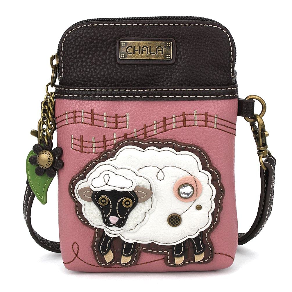 Chala Women's Sheep Leather Crossbody Phone Purse - Convertible Strap Handbag for Everyday Use, Travel & Shopping