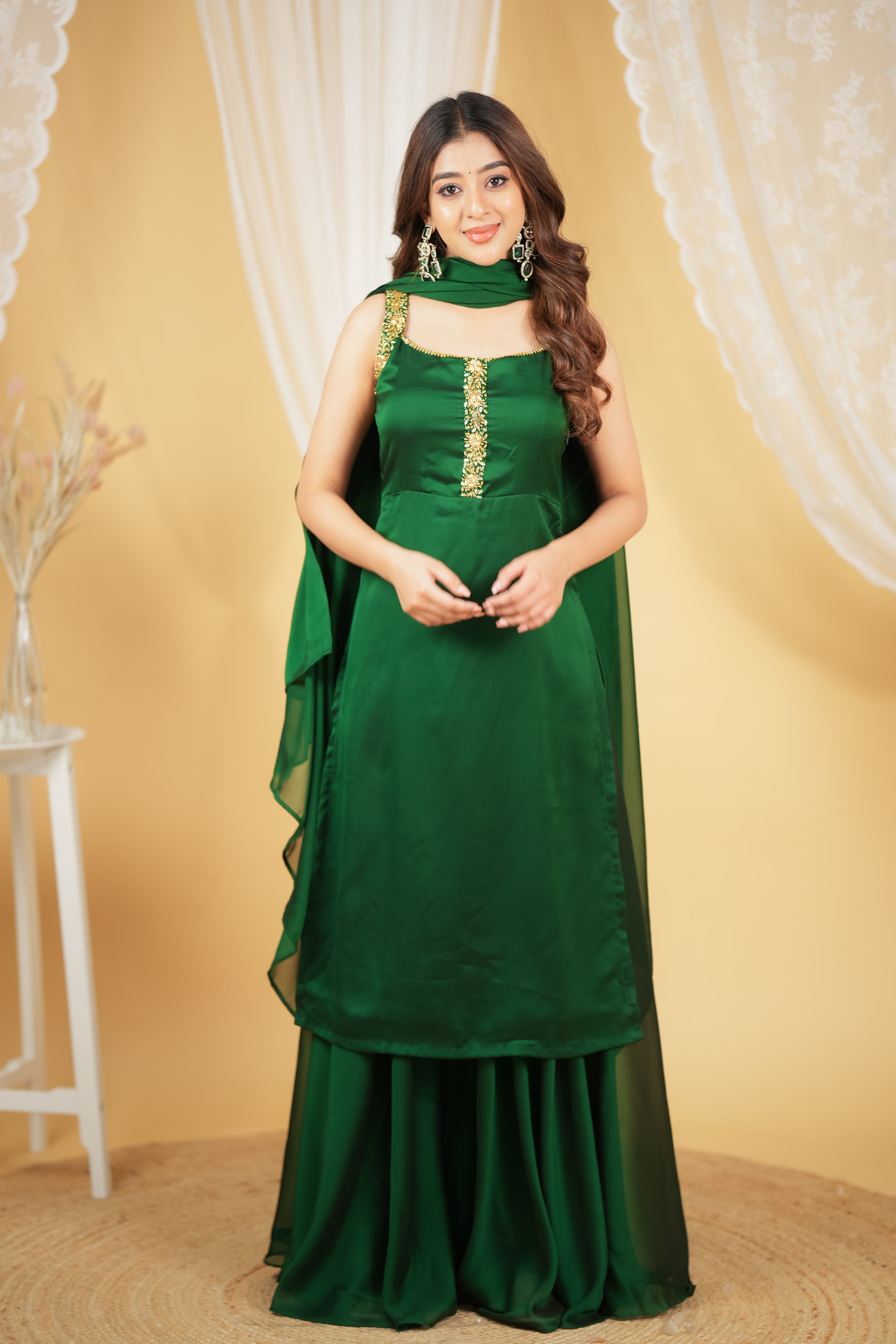 Premium Designer Varnika Sharara Set DD689 - Elegant Indian Ethnic Wear for Weddings, Parties & Festive Occasions