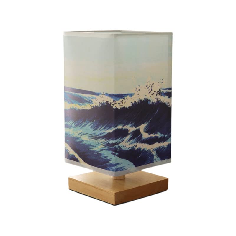 Creative Wooden Base Bedside Lamp with Fabric Lampshade - 3-Level Dimmable Night Light for Bedroom, Hotel, Restaurant & Bar - Perfect for Reading, Relaxation and Ambient Lighting