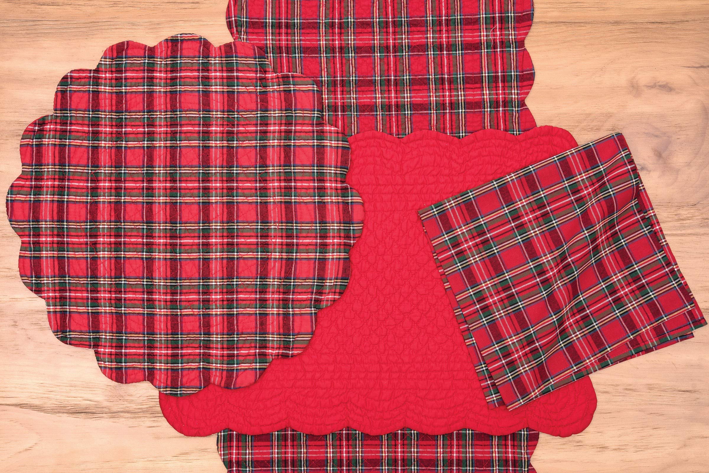 C&F Home Red Plaid Cotton Napkin Set - 18x18 Inch Machine Washable Kitchen & Dining Napkins - Perfect for Everyday Meals, Parties, and Holiday Gatherings