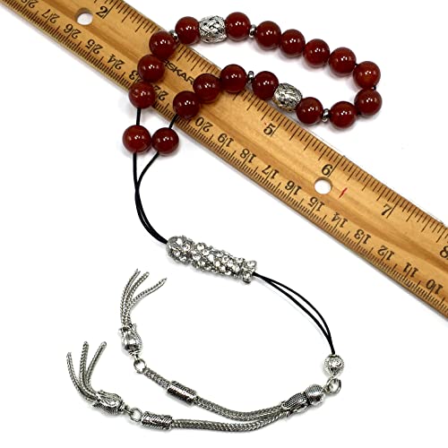 Red Agate Stone -10 mm 19 Beads-