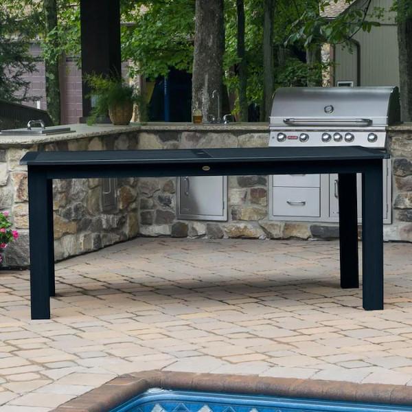 Outdoor Rectangular Counter Height Dining Table - Weather-Resistant Patio Furniture for Backyard, Deck, and Garden Dining - Perfect for Entertaining Guests
