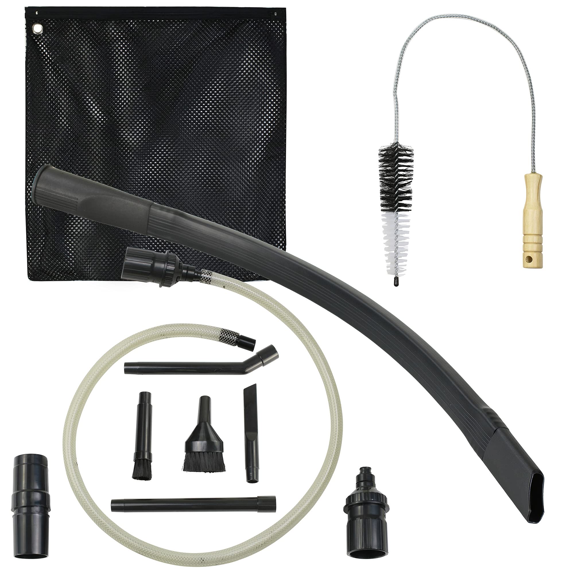 Premium Car Detailing Vacuum Kit with Dryer Lint Cleaner, Vent Brush & 24