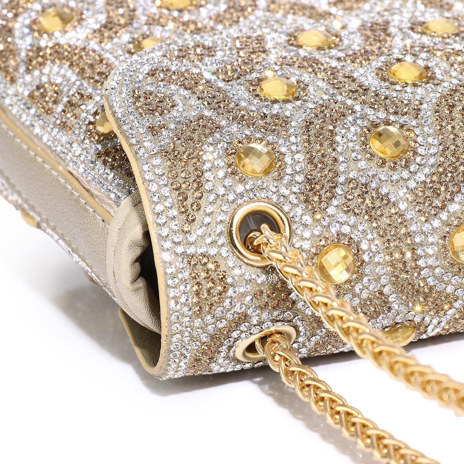 Sparkling Crystal Evening Shoulder Bag for Women - Elegant Crossbody Clutch Purse for Cocktail, Prom, Party & Wedding | Perfect for Date Nights, Formal Events & Special Occasions