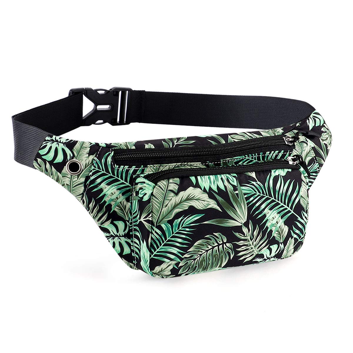 KAMO Water Resistant Fanny Pack - Durable Polyester Waist Bag & Sling Backpack for Men Women - Perfect for Hiking, Travel, Running & Outdoor Activities