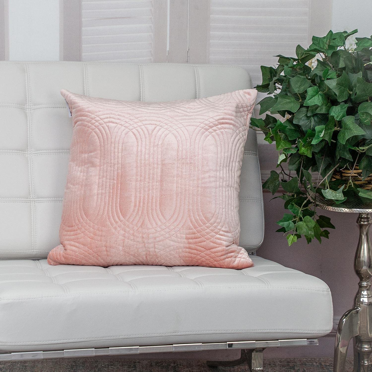 Stylish Iphis Transitional Pink Throw Pillow - Soft Decorative Cushion for Sofa, Bed & Home Decor - Perfect for Living Room, Bedroom & Nursery Accents