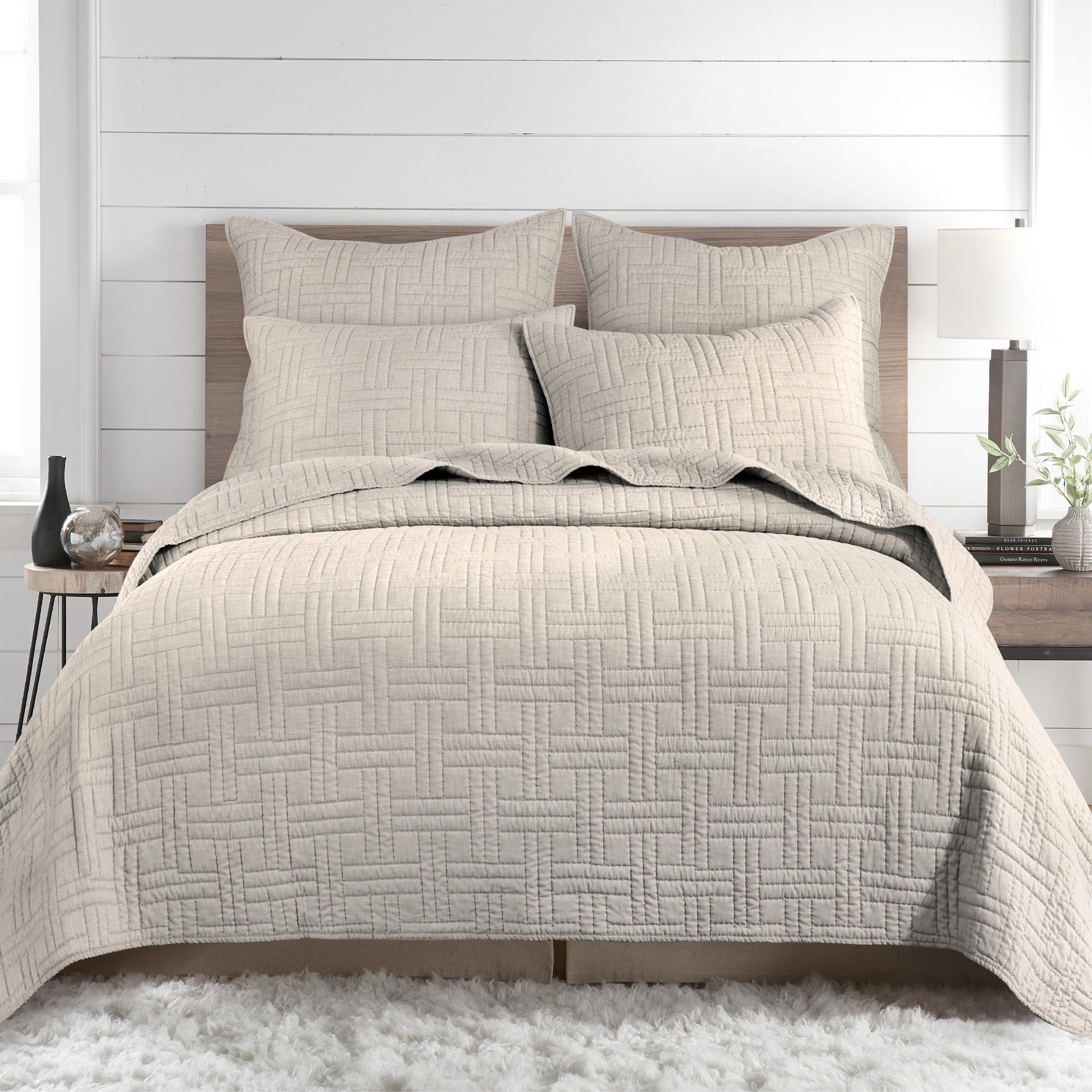 Melange Stitch Quilt Set - Soft & Breathable Bedding Collection for All Seasons | Perfect for Master Bedroom, Guest Room & Dorm Decor