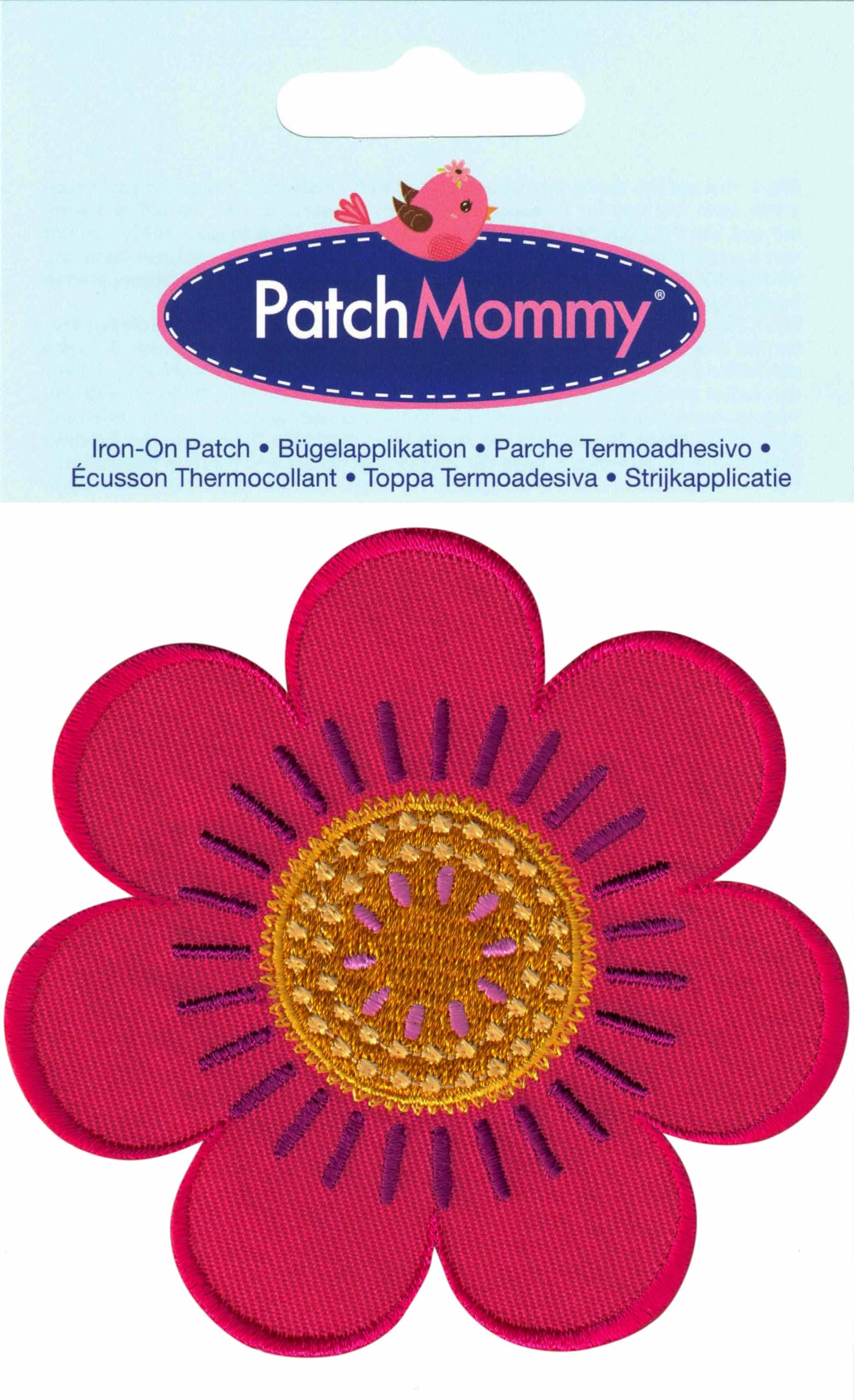 Kids Iron On & Sew On Flower Patch Appliques - Adorable Floral Embellishments for Clothing, Bags & DIY Crafts - Perfect for Girls' Dresses, Backpacks & Home Decor Projects