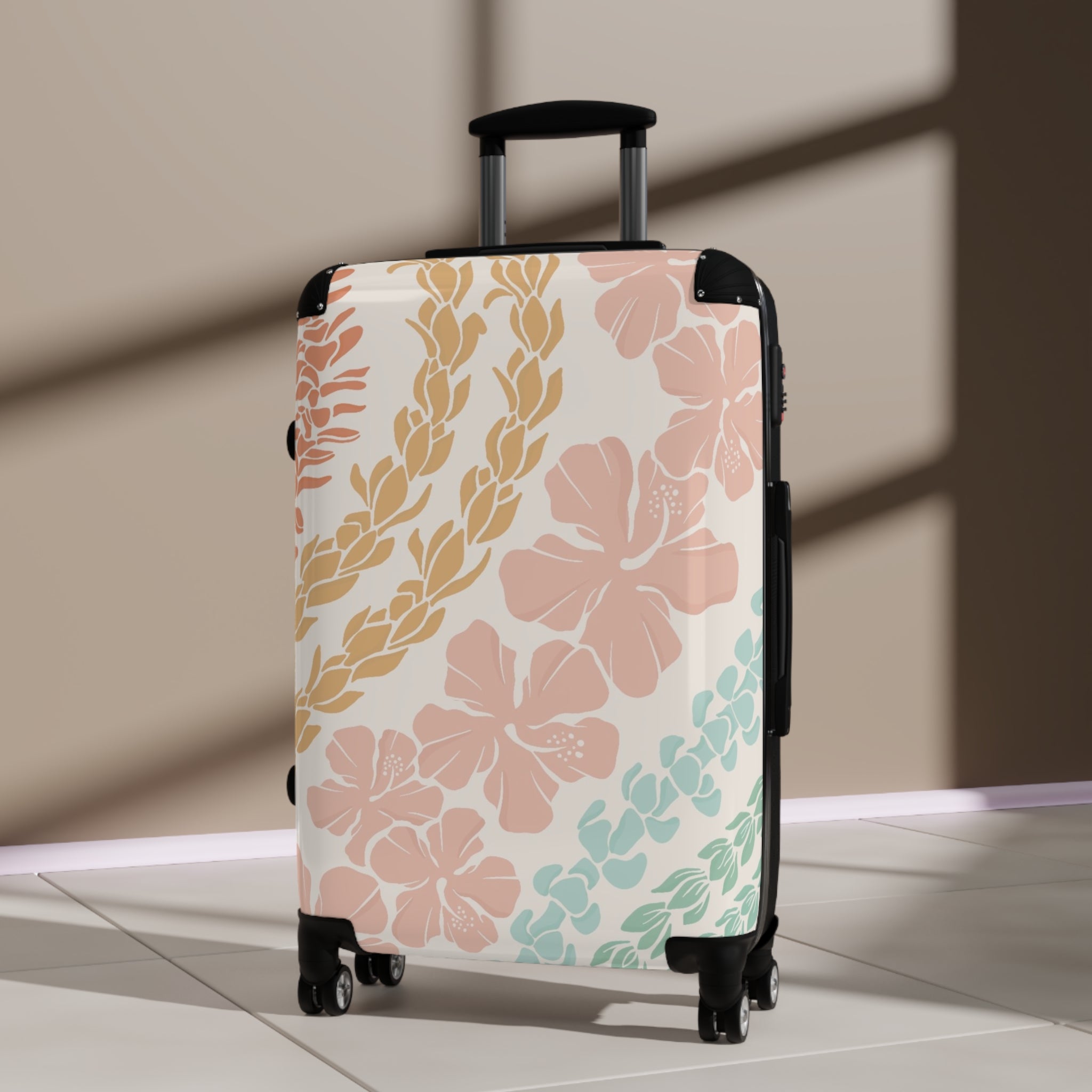 Stylish Groovy Lei Cabin Suitcase - Lightweight Carry-On Luggage for Travel, Business Trips & Weekend Getaways
