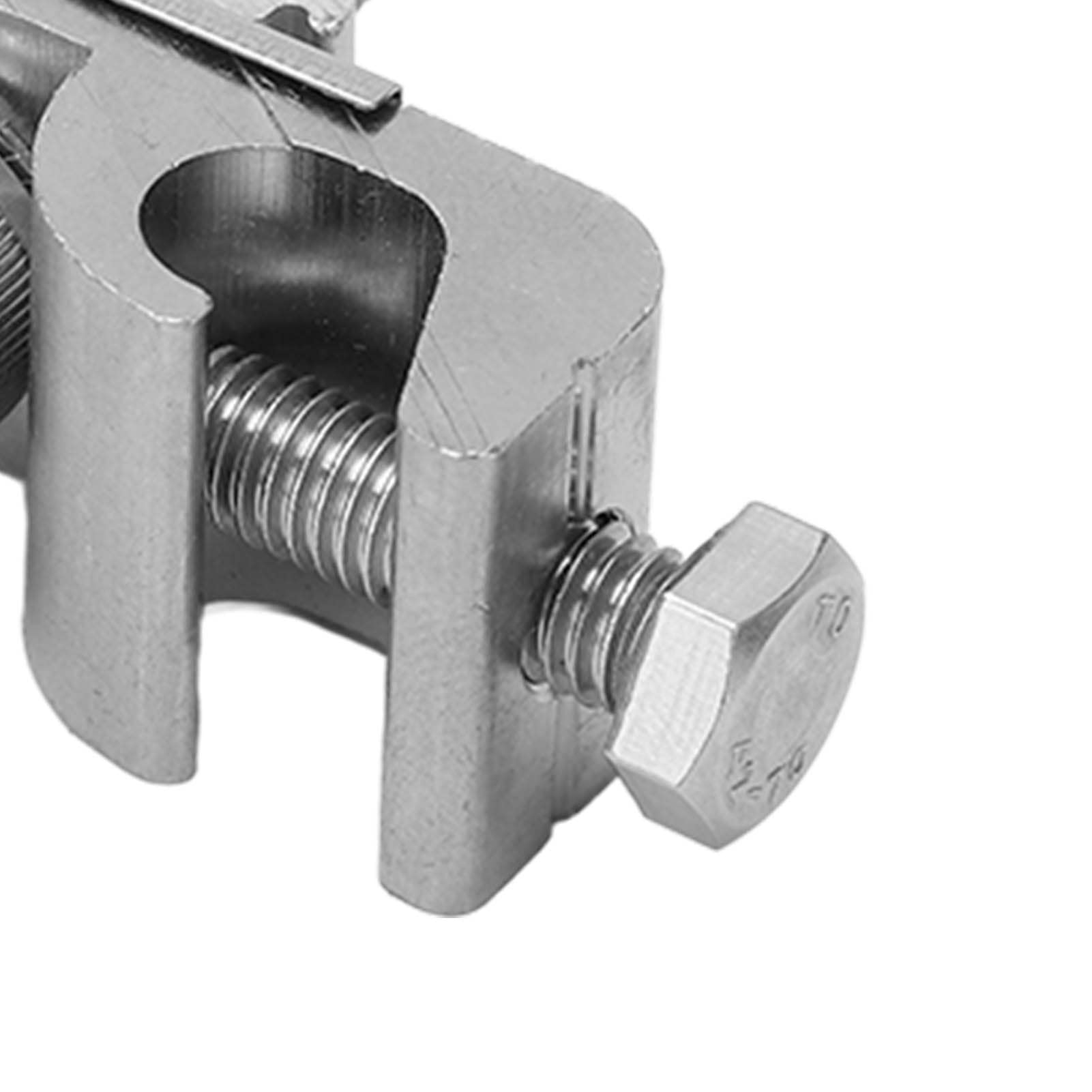 10Pcs Solar Panel Grounding Clips & Brackets - Aluminum PV Mounting Clamps for Secure Cable Connection - Ideal for Solar Panel Installation & Maintenance