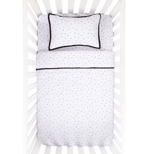 Elys & Co 4-Piece Baby Crib Bedding Set - Soft Cotton Crib Sheets, Fitted Crib Skirt, Bumper Pads & Blanket for Nursery Decor (Perfect for Newborns & Toddlers)
