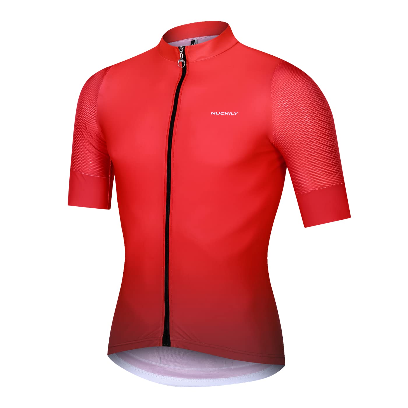 NUCKILY Men's Cycling Jersey - Mountain Bike (MTB) Short Sleeve Zipper Shirt with 3 Pockets, Quick Dry Breathable Bicycle Clothing Tops for Road & Trail Riding | Perfect for Cycling, Commuting & Outdoor Sports