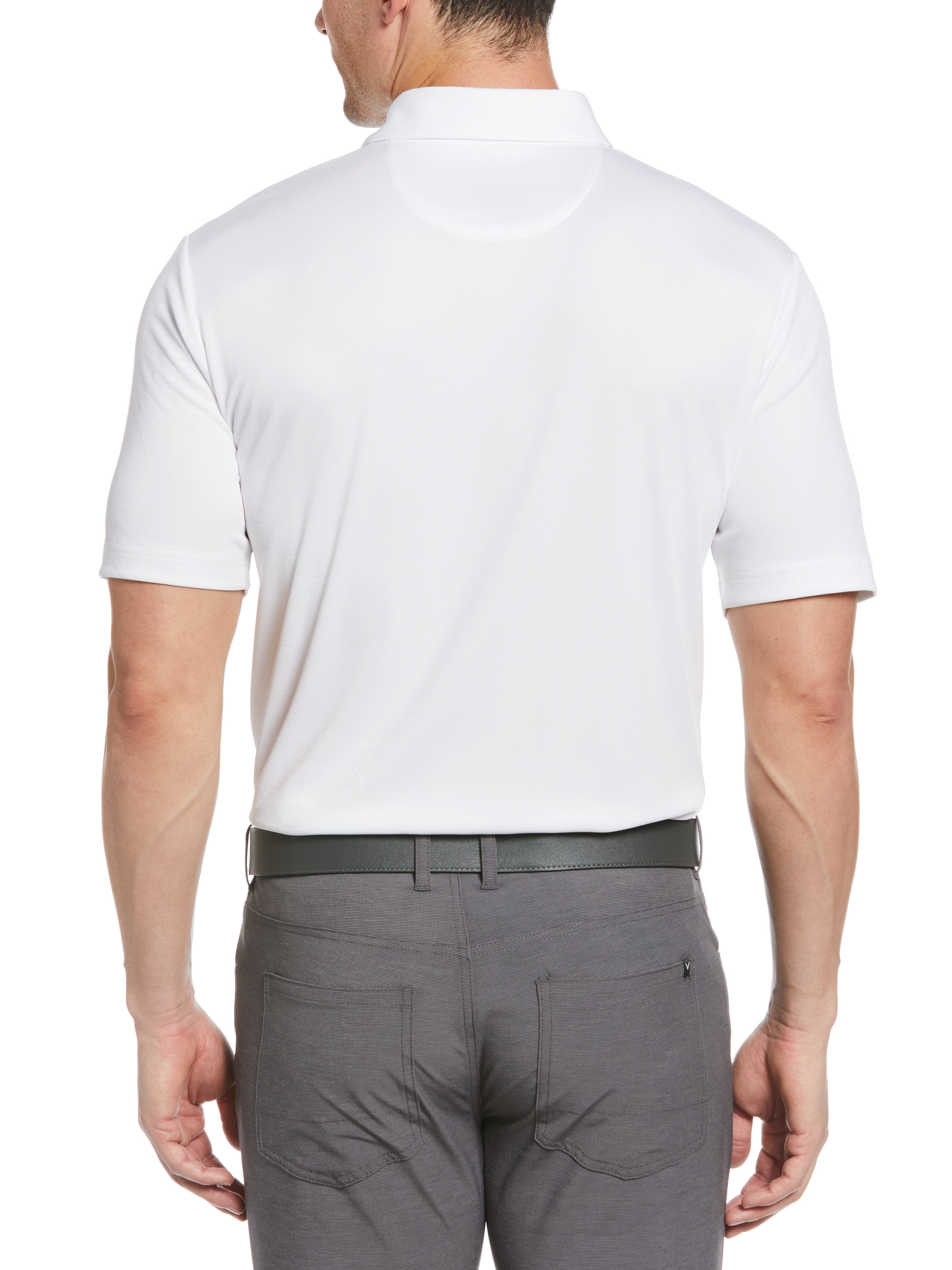 Men's Micro Texture Polo Shirt - Breathable & Comfortable Casual Wear for Golf, Work & Everyday Use