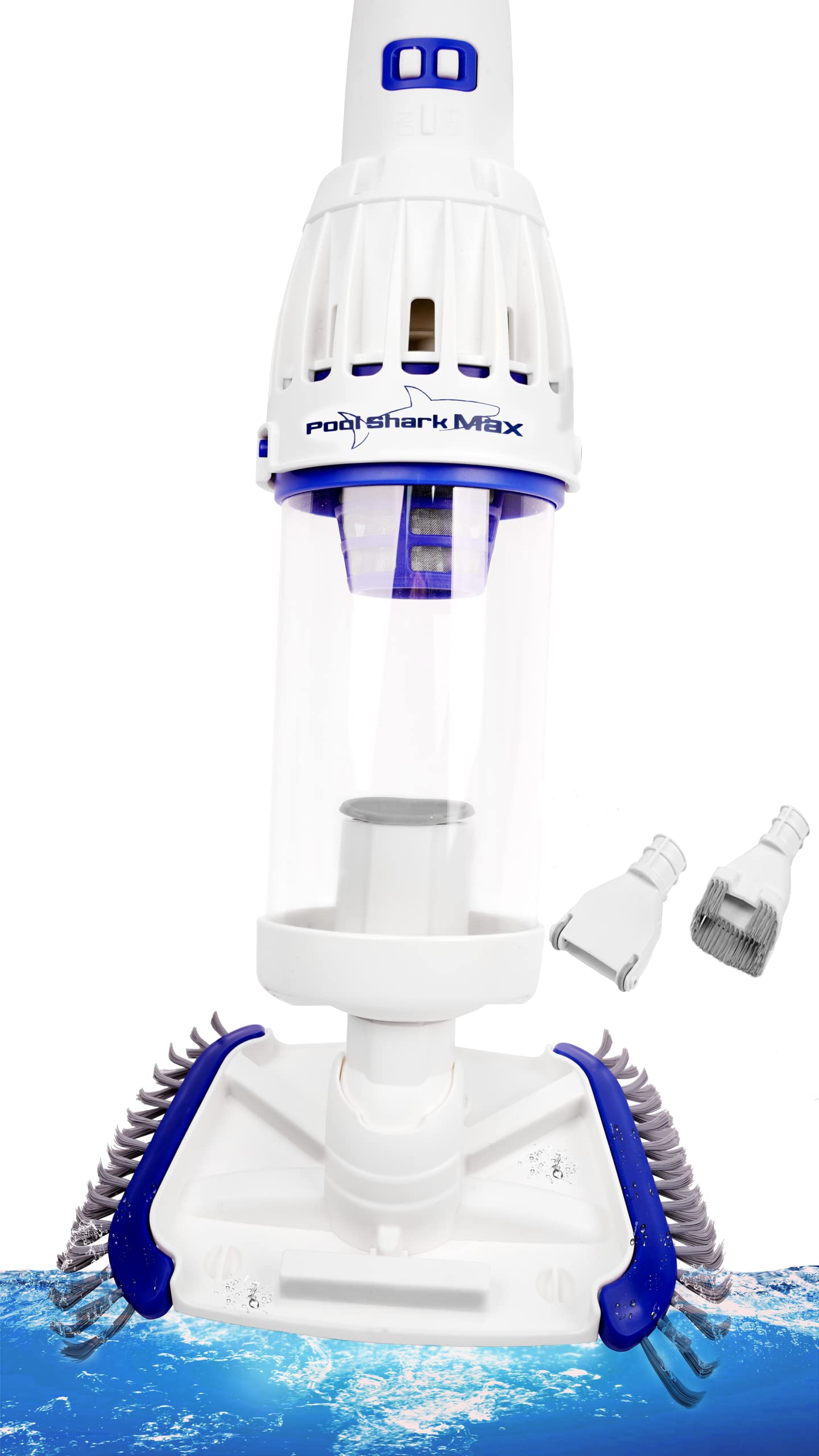 Max Cordless Pool Vacuum - 60 Min Strong Suction for Deep Cleaning | Rechargeable Handheld Pool Cleaner with Roller & Heavy Duty Brushes | Ideal for Inground & Above Ground Pools | Perfect for Weekly Maintenance & Quick Spot Cleaning