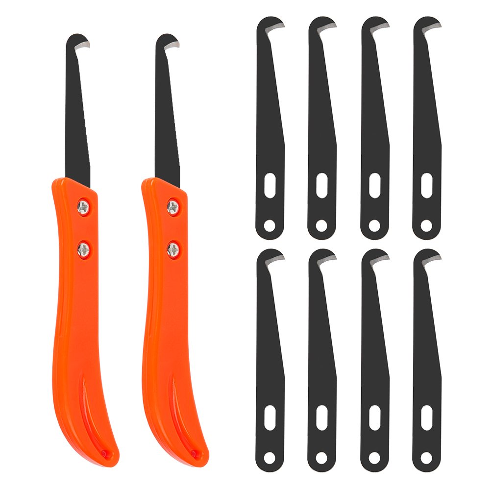 FOCCTS 12-Piece Grout Removal Tool Kit - 2 Grout Saws & 10 Grout Removal Knives - Professional Caulking Tools for Kitchen, Bathroom, Tile Gaps - Perfect for DIY Home Renovation and Floor Maintenance