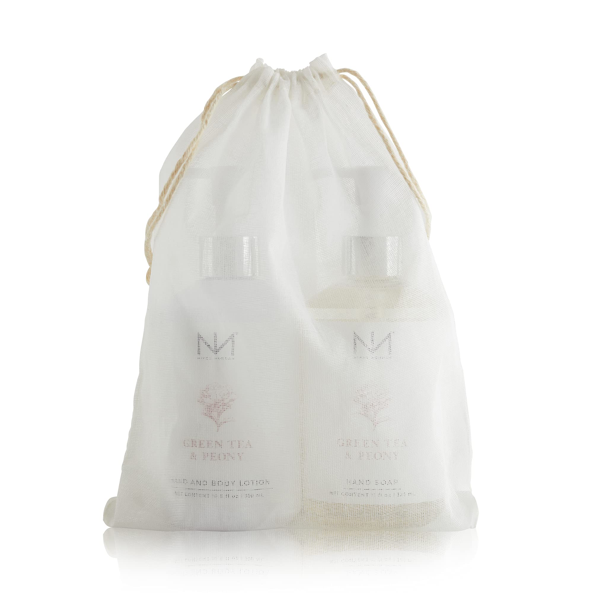 Niven Morgan Green Tea & Peony Scented Hand Soap and Lotion Gift Set - Moisturizing & Aromatherapy for Bathroom, Kitchen, and Spa Relaxation