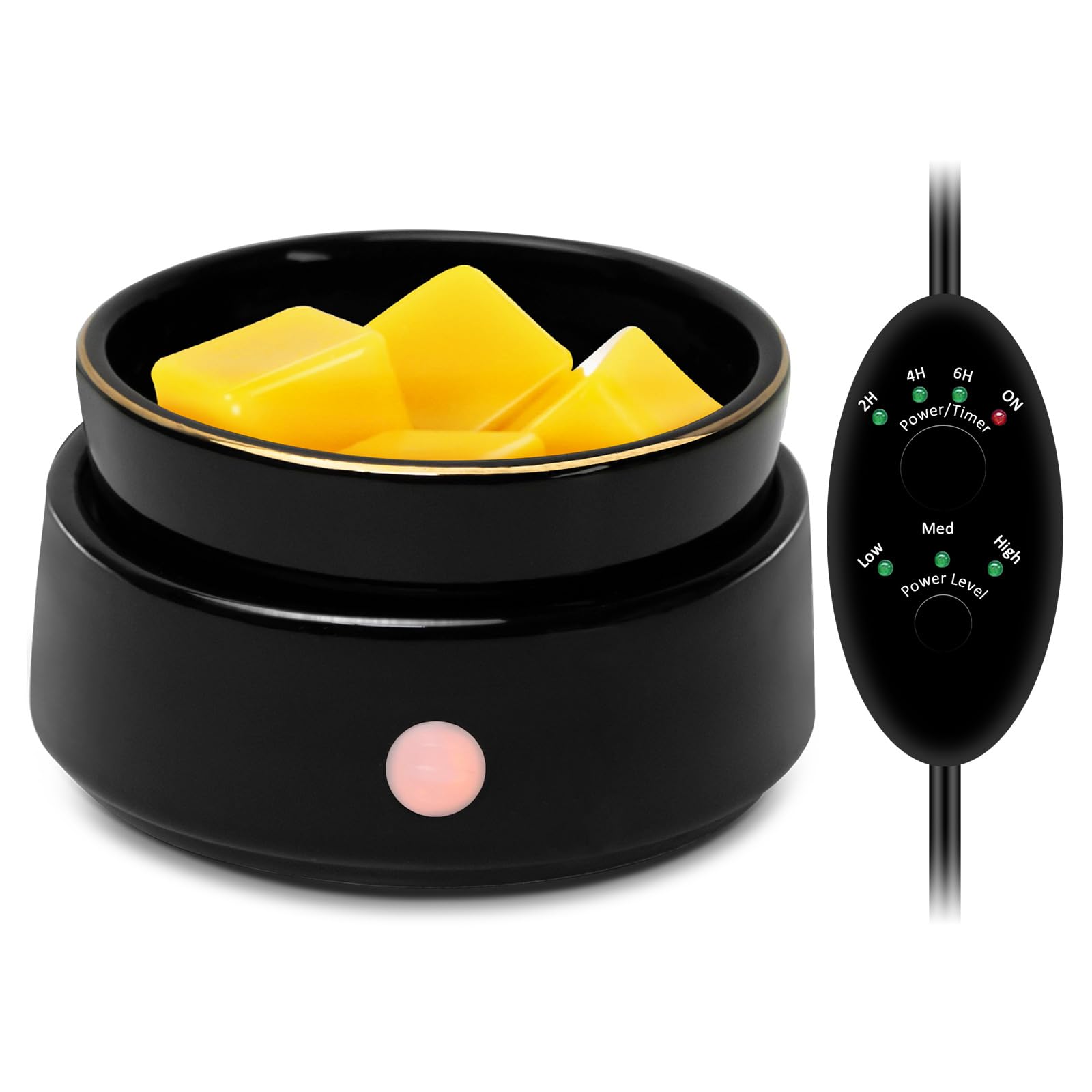Ceramic Electric Wax Warmer with Timer & Auto Shut-Off - Adjustable Fragrance Intensity for Scented Wax Melts, Essential Oils - Perfect for Home, Office Decor & Gift Giving - Aromatherapy Candle Wax Melter for Relaxation & Stress Relief