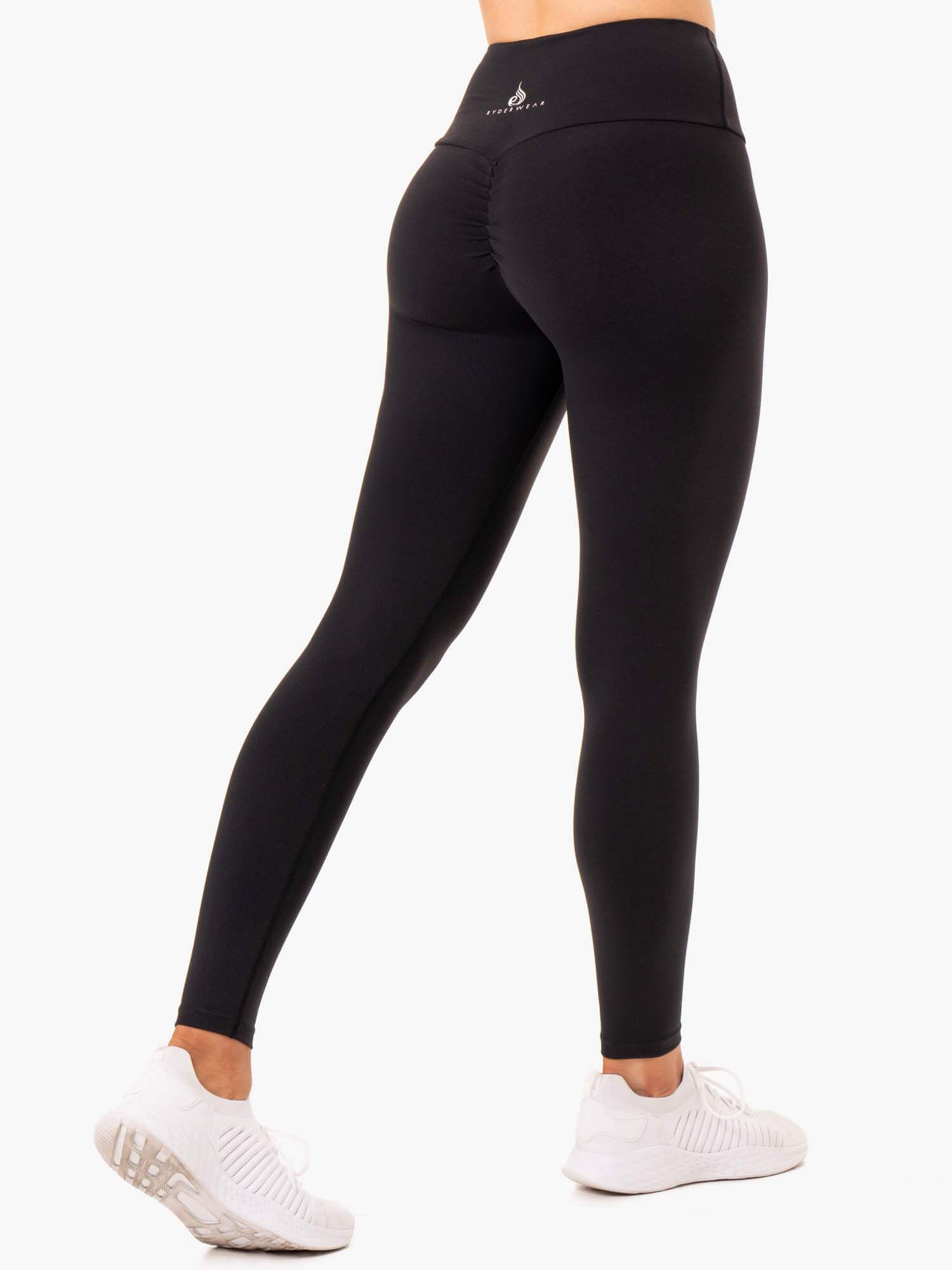 High Waisted Scrunch Butt Lifting Leggings for Women - Black | Tummy Control Workout Yoga Pants | Gym, Running, Lounge & Everyday Wear