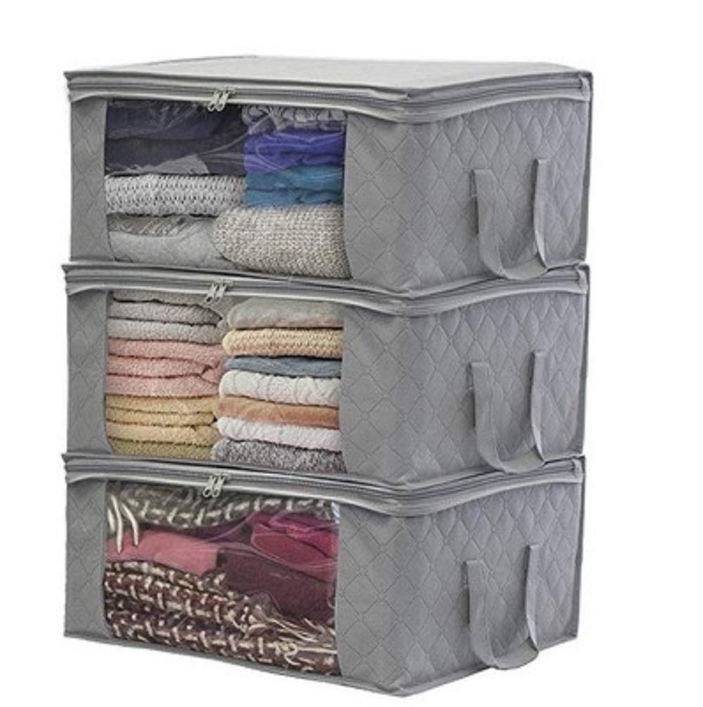 VARWANEO Foldable Storage Box - Dustproof Clothes Organizer for Wardrobe & Travel