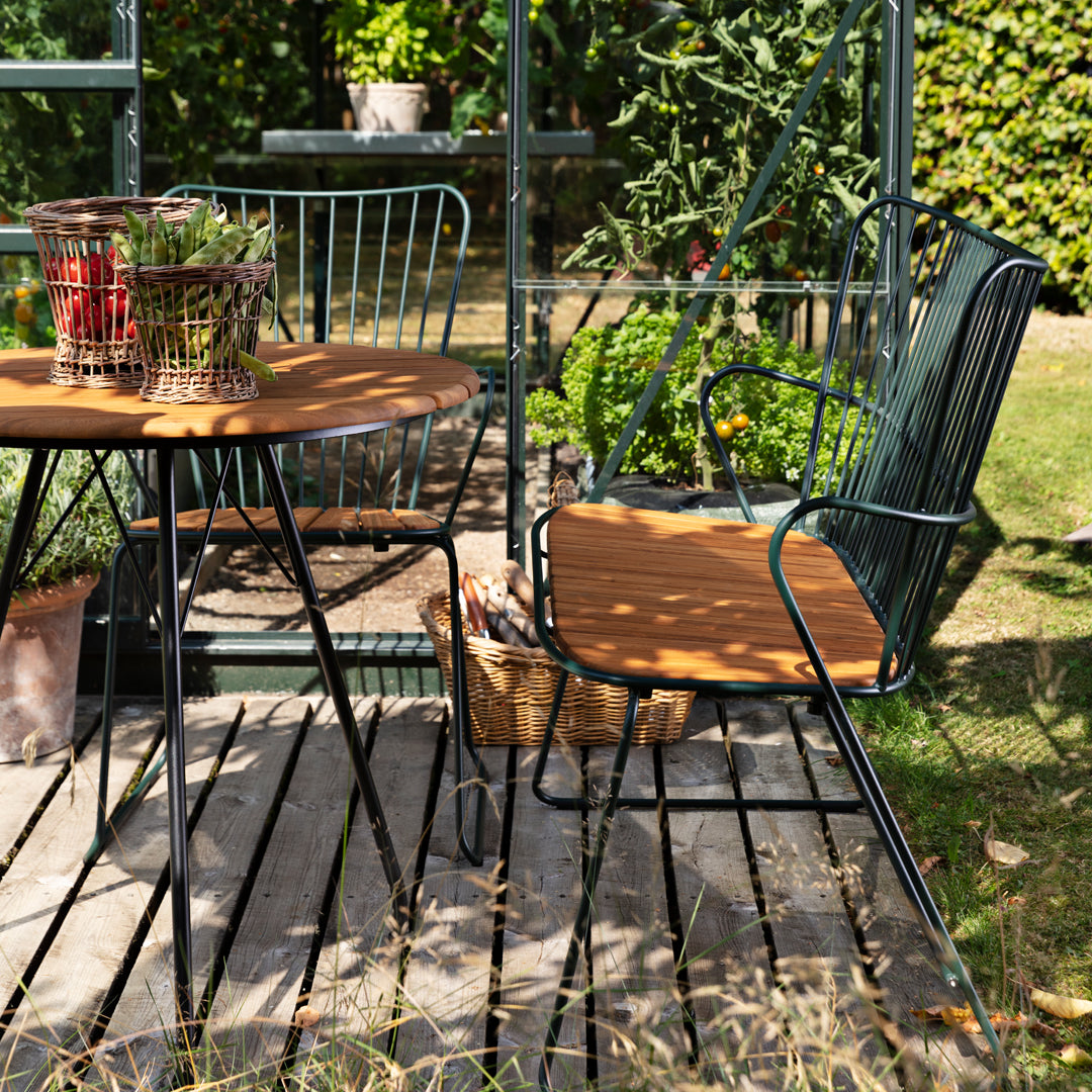 Outdoor Cafe Table - Weather-Resistant Round Bistro Table for Patio, Garden, and Restaurant Use - Perfect for Dining, Relaxing, and Entertaining Outdoors