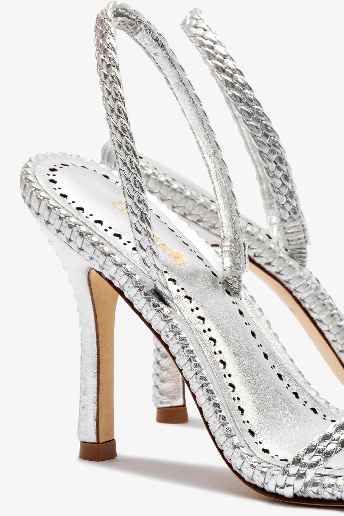 Annie Women's Silver Metallic Leather Sandals - Comfortable Dressy Strappy Heels for Summer Weddings, Parties & Date Nights