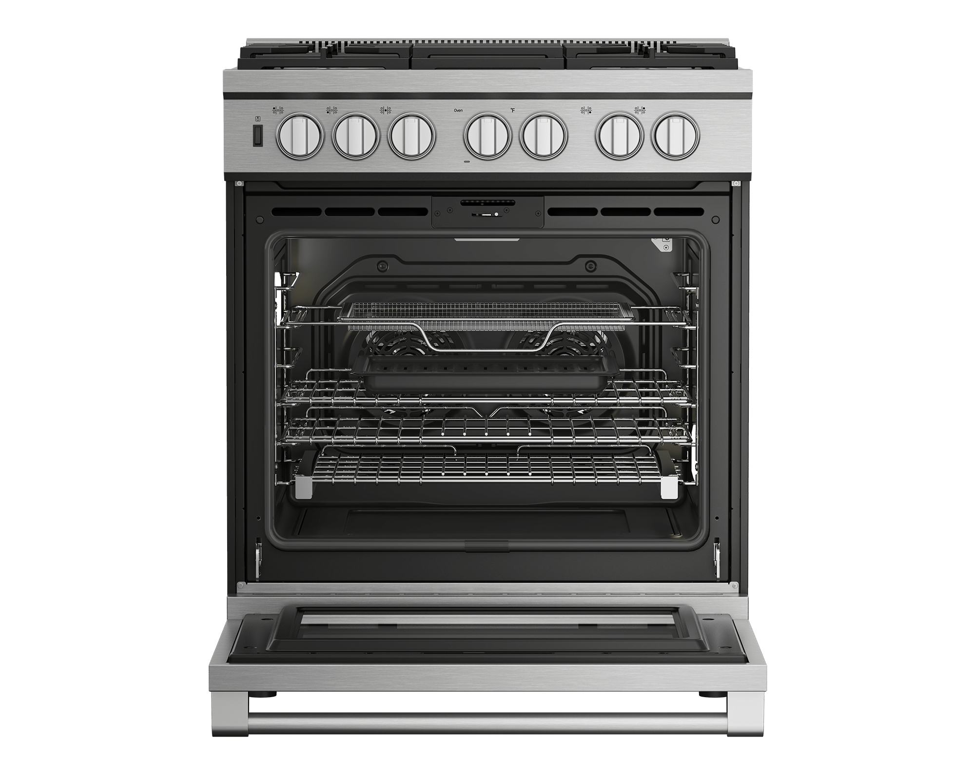 Beko PRDF34552SS 30-Inch Stainless Steel Pro Style Dual Fuel Range - Gas Stove & Electric Oven for Professional Cooking at Home